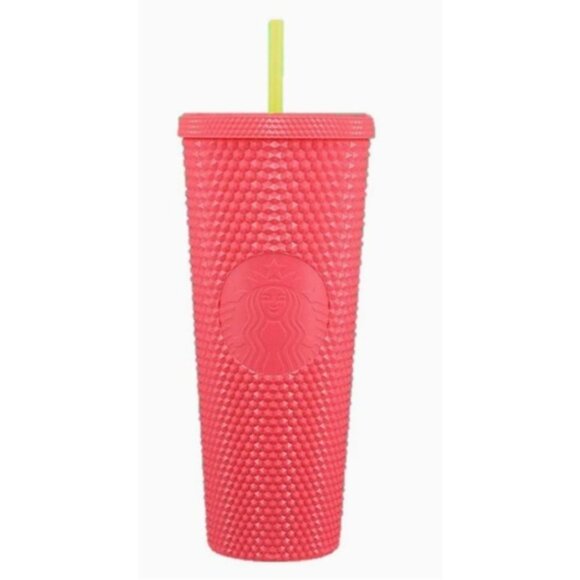 Starbucks Summer 2022 Release Dragonfruit Venti Studded Cold Cup 24oz - Picture 2 of 7